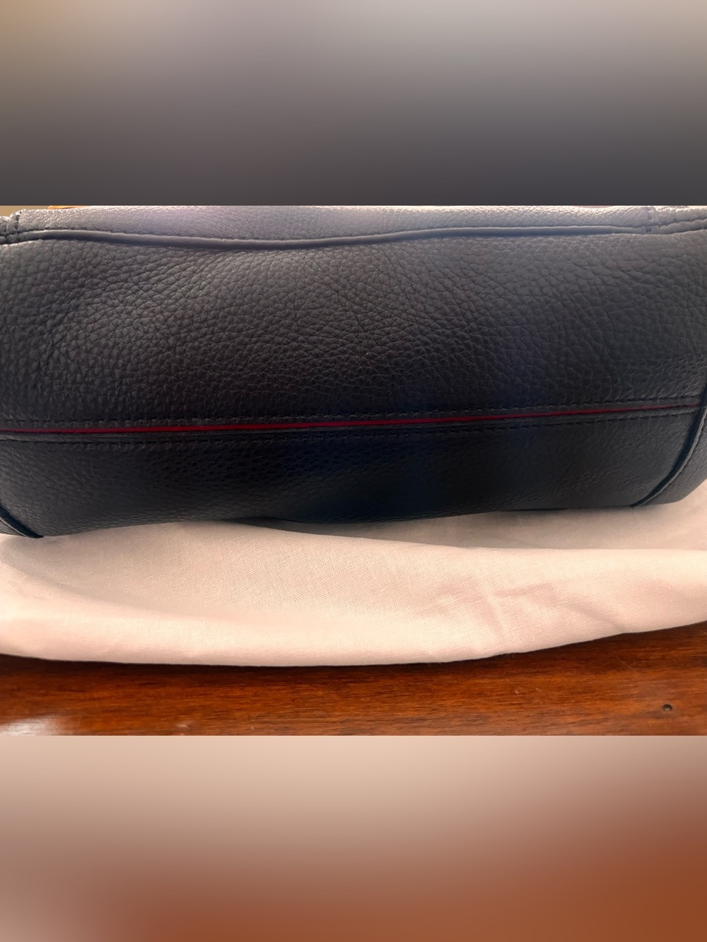 Hammitt Daniel Medium Black Leather Shoulder Bag with Gold Studs - Picture 7 of 8